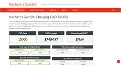 Desktop Screenshot of norbertsgambit.com
