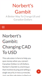 Mobile Screenshot of norbertsgambit.com